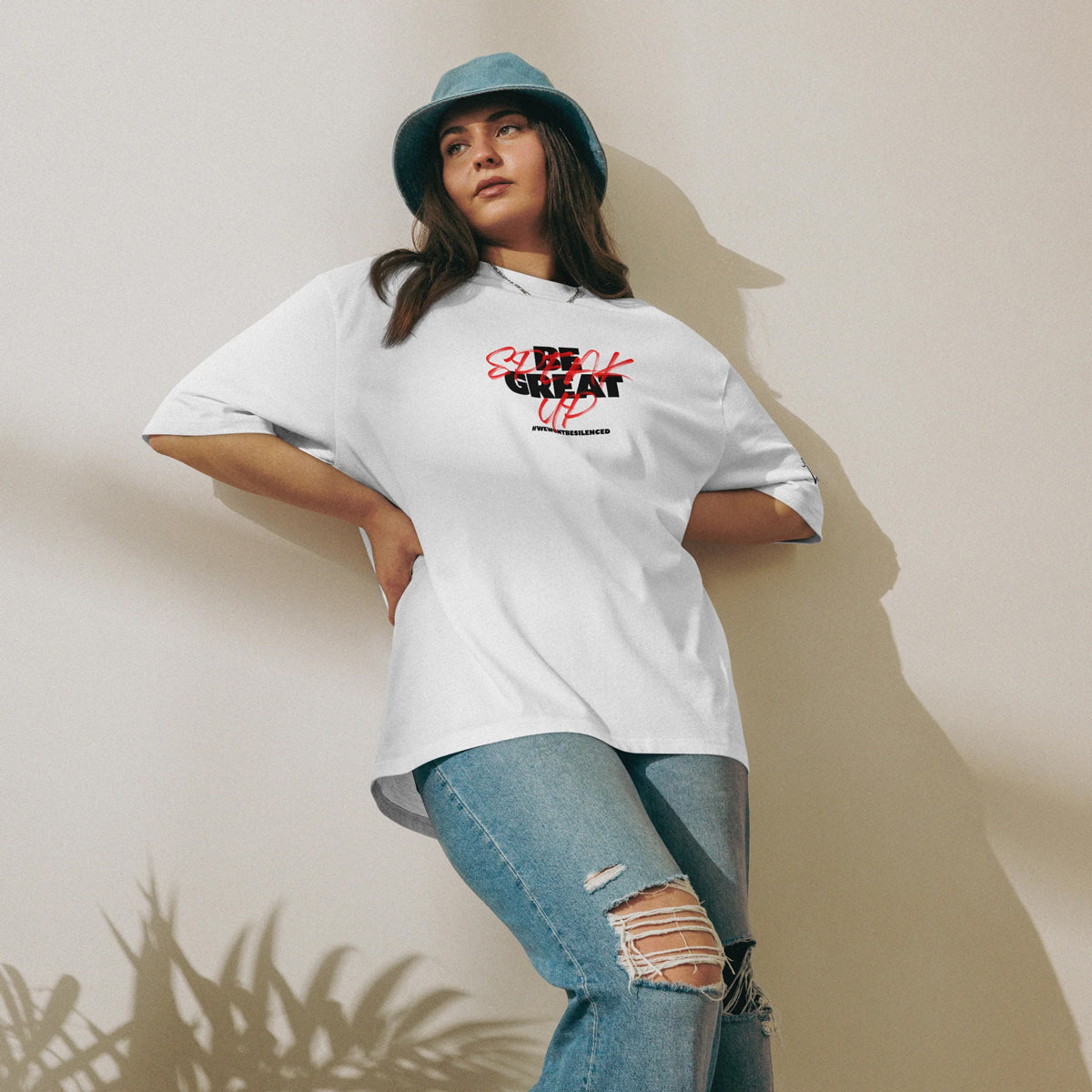 Be Great, Speak Up Oversized heavyweight t-shirt