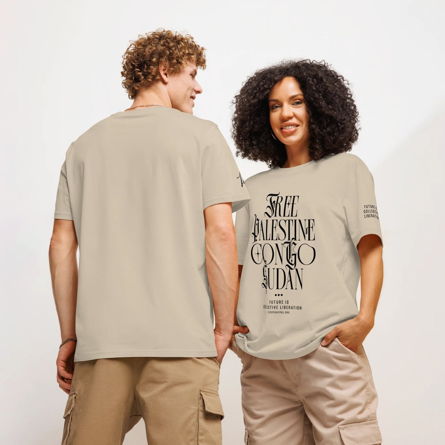Collective Liberation organic ribbed neck t-shirt (Unisex)