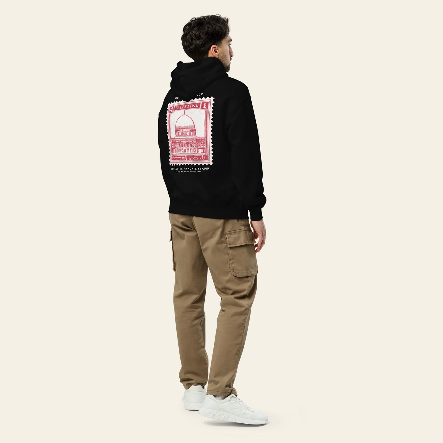 Palestine Stamp oversized hoodie (Unisex)