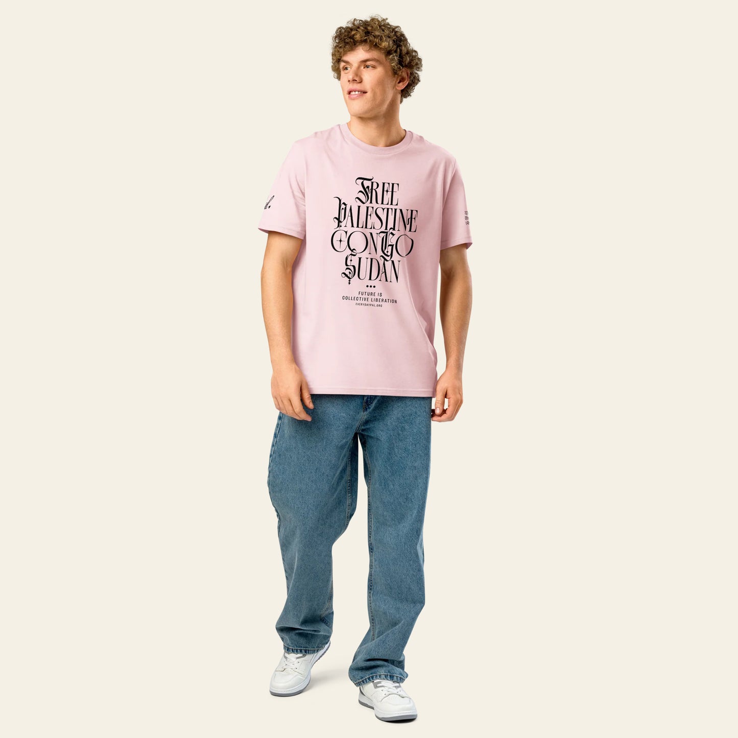 Collective Liberation organic ribbed neck t-shirt (Unisex)