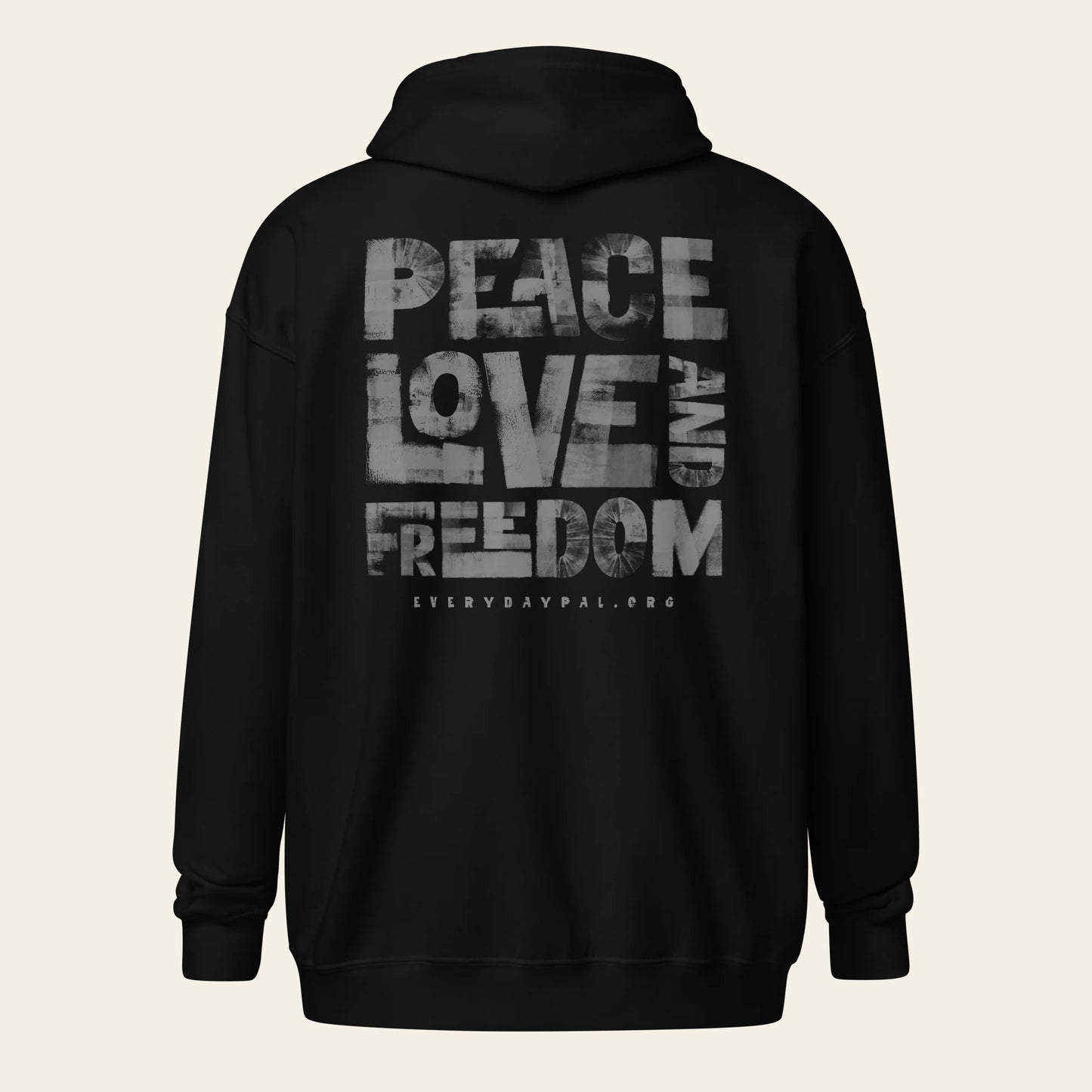 Peace Love & Freedom zip hoodie (Unisex)