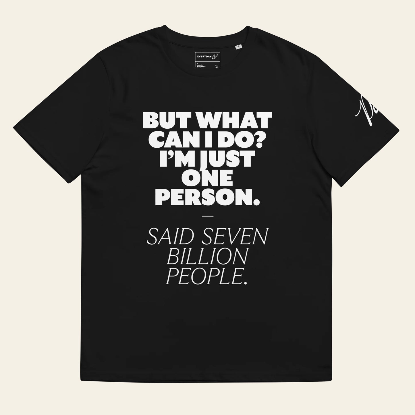 Seven Billion Unisex organic ribbed neck t-shirt