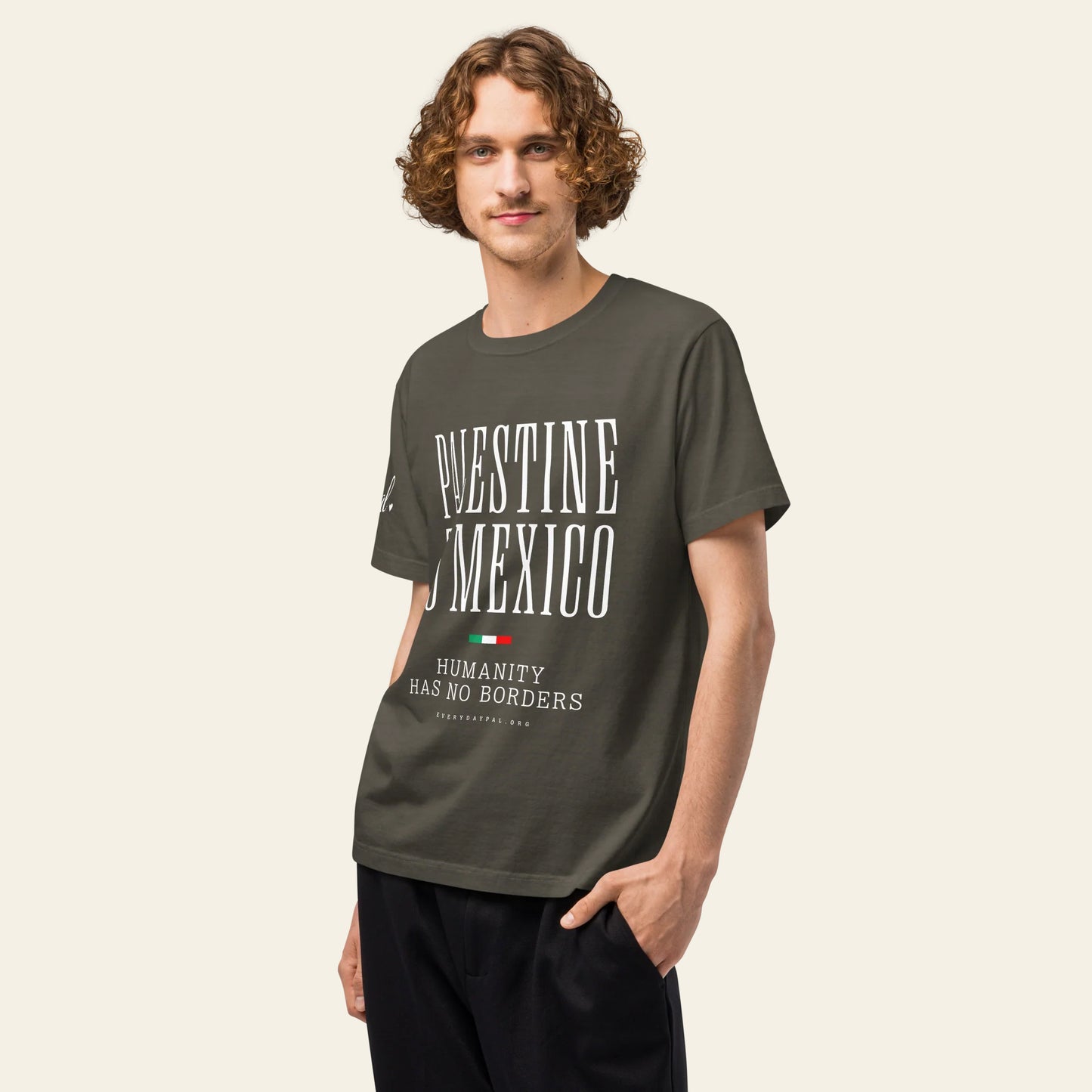 Palestine to Mexico Humanity oversized t-shirt (Unisex)