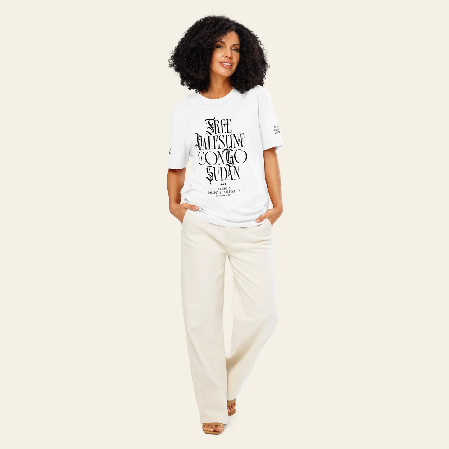 Collective Liberation organic ribbed neck t-shirt (Unisex)