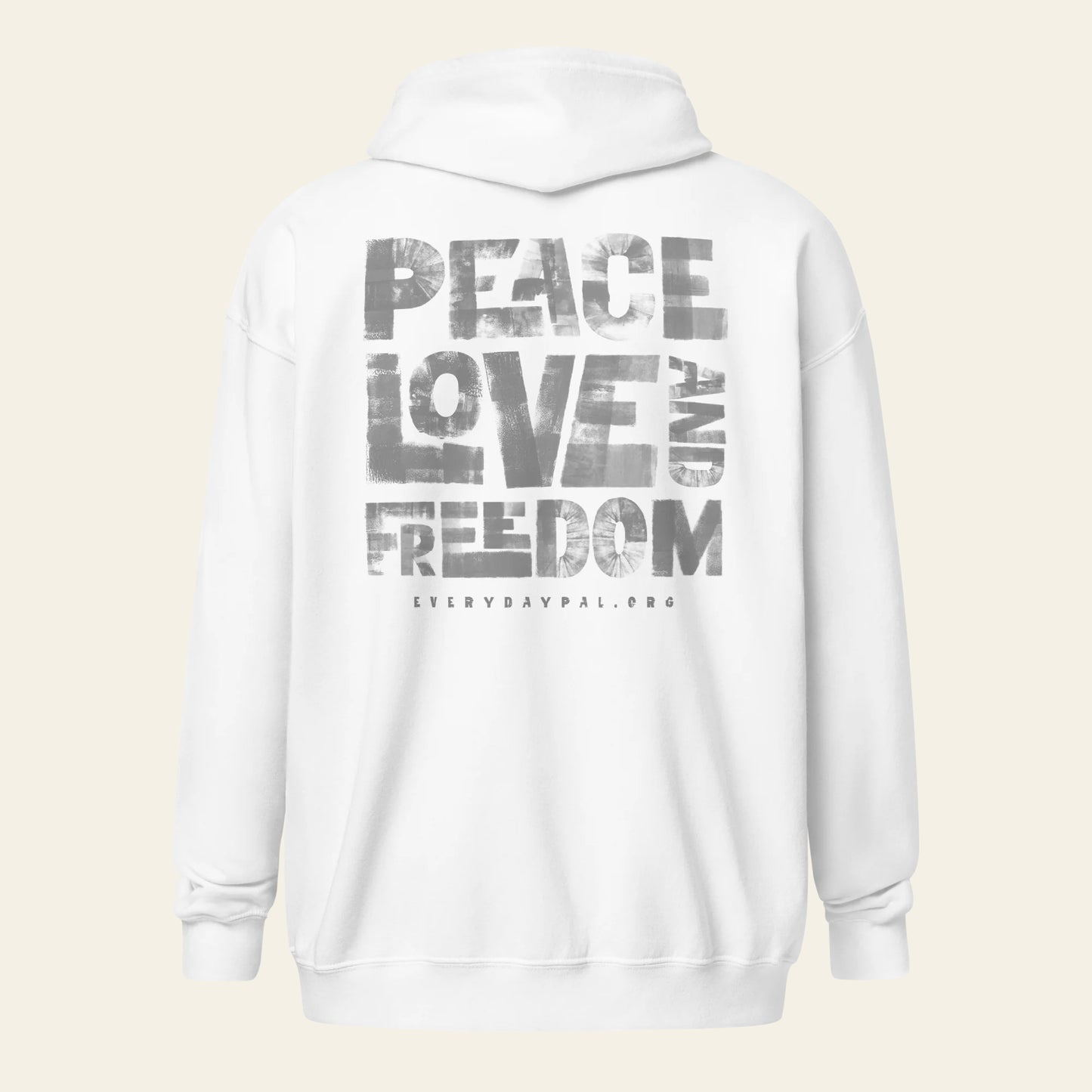 Peace Love & Freedom zip hoodie (Unisex)
