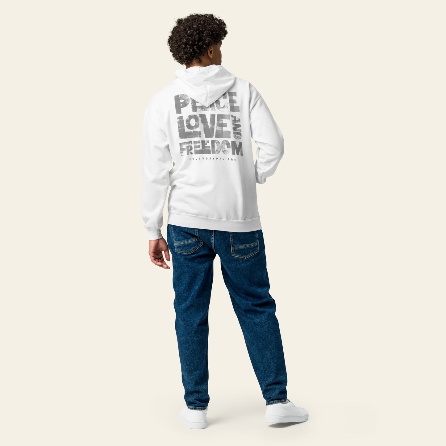 Peace Love & Freedom zip hoodie (Unisex)
