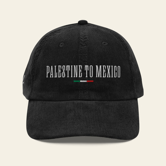 Palestine to Mexico Vintage corduroy cap