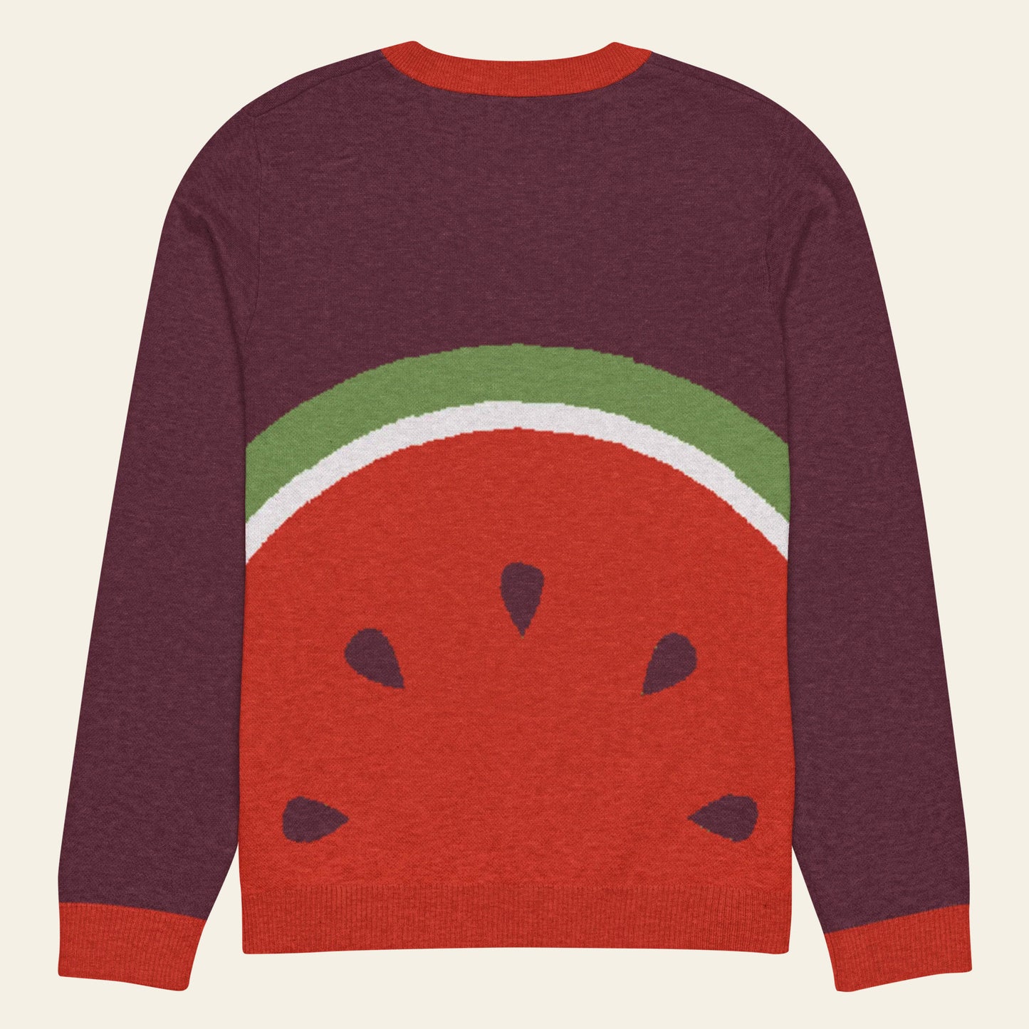 Melon Knitted Crew Neck Sweater