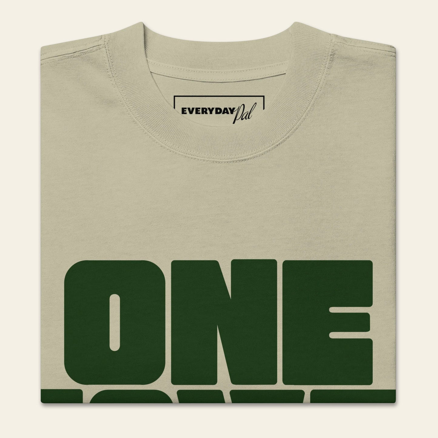 One Love Oversized faded t-shirt (Unisex)