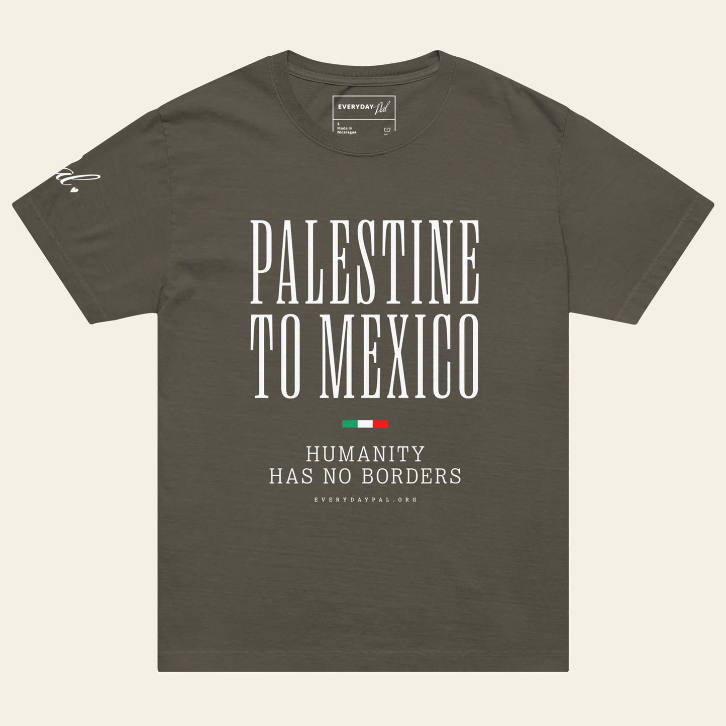 Palestine to Mexico Humanity oversized t-shirt (Unisex)