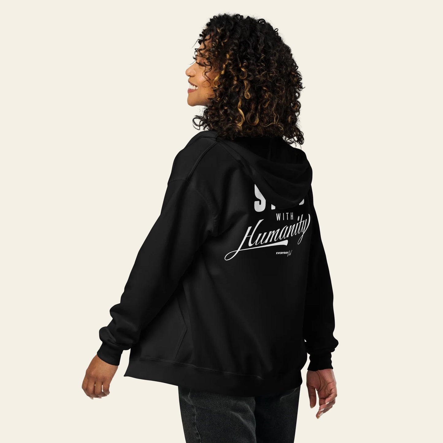 Stand with Humanity Zip Hoodie (Unisex)