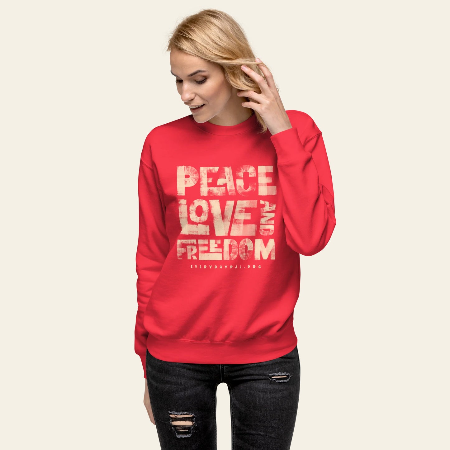 Peace Love & Freedom Sweatshirt (Unisex)