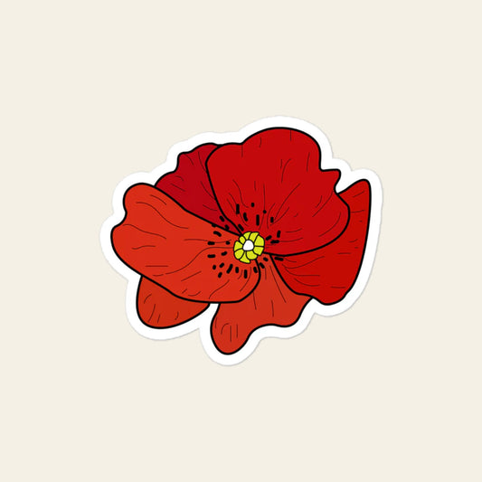 Poppy Flower sticker