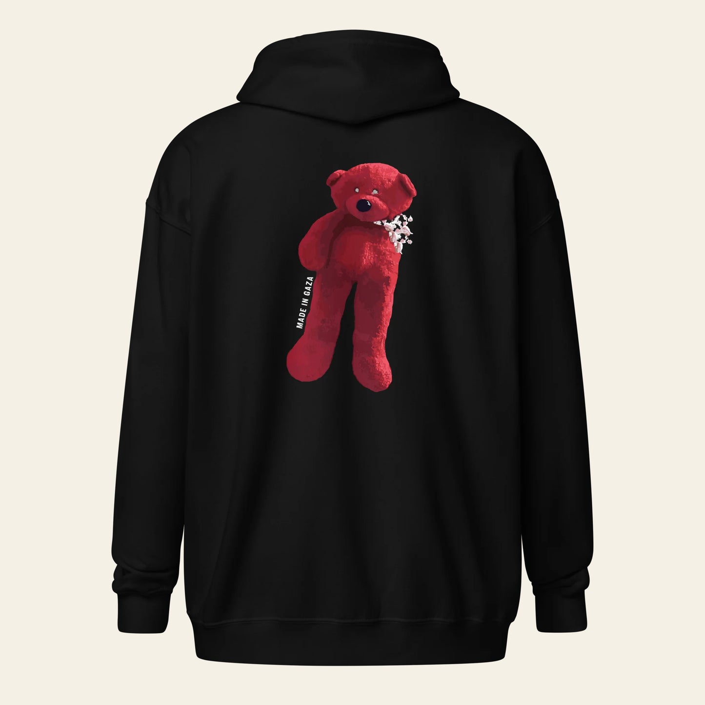 Made in Gaza Bear Zip Up Hoodie (Unisex)