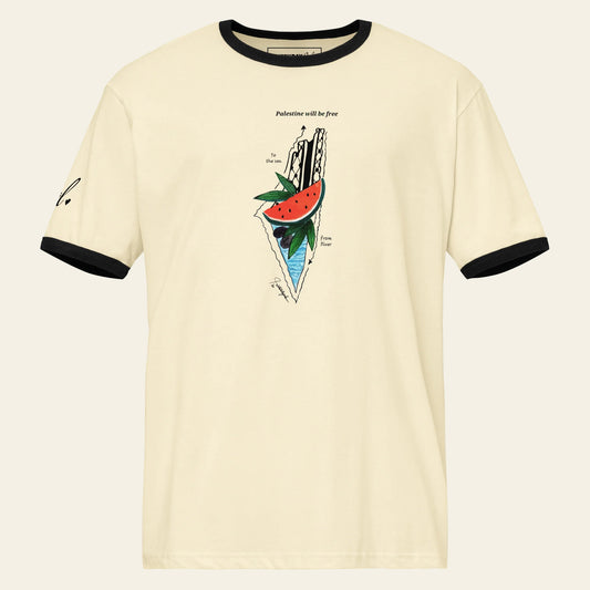 From River To The Sea Unisex ringer t-shirt
