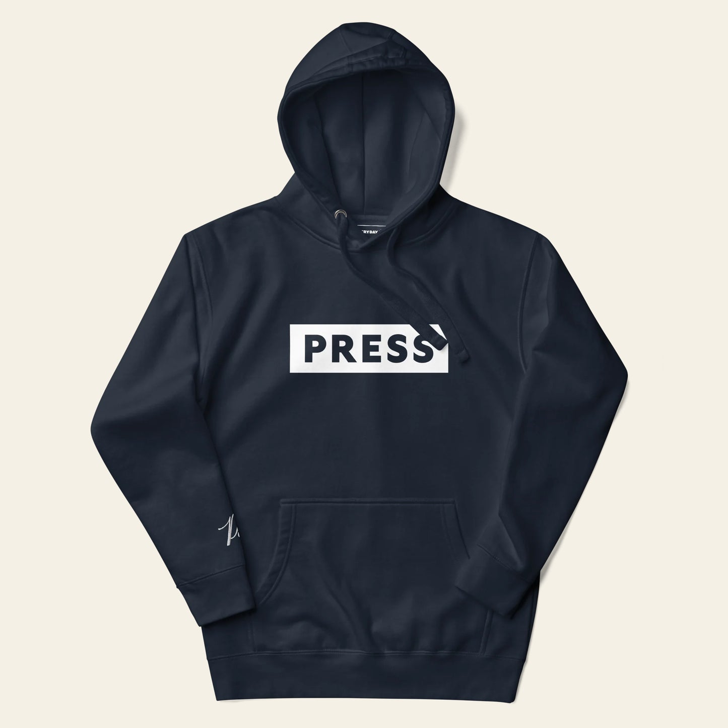 PRESS Hoodie (Navy Unisex)