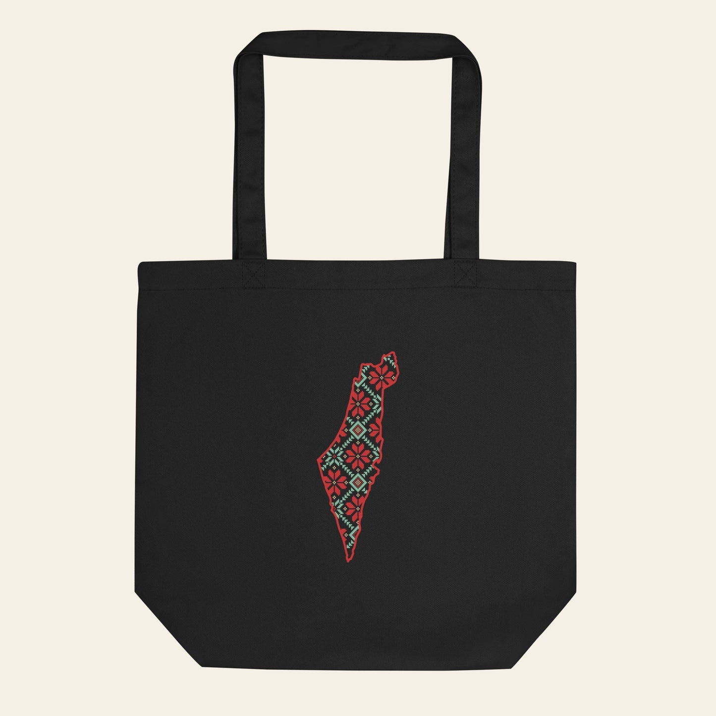 Palestine Tatreez Eco Tote Bag