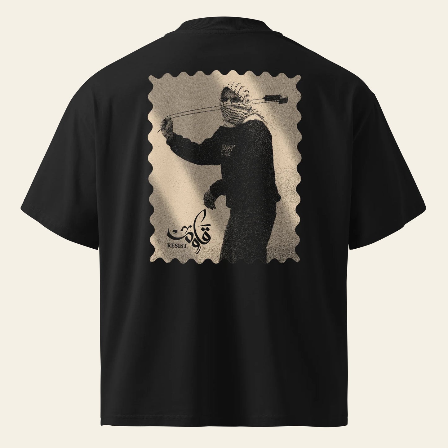 Resist Unisex organic oversized high neck t-shirt