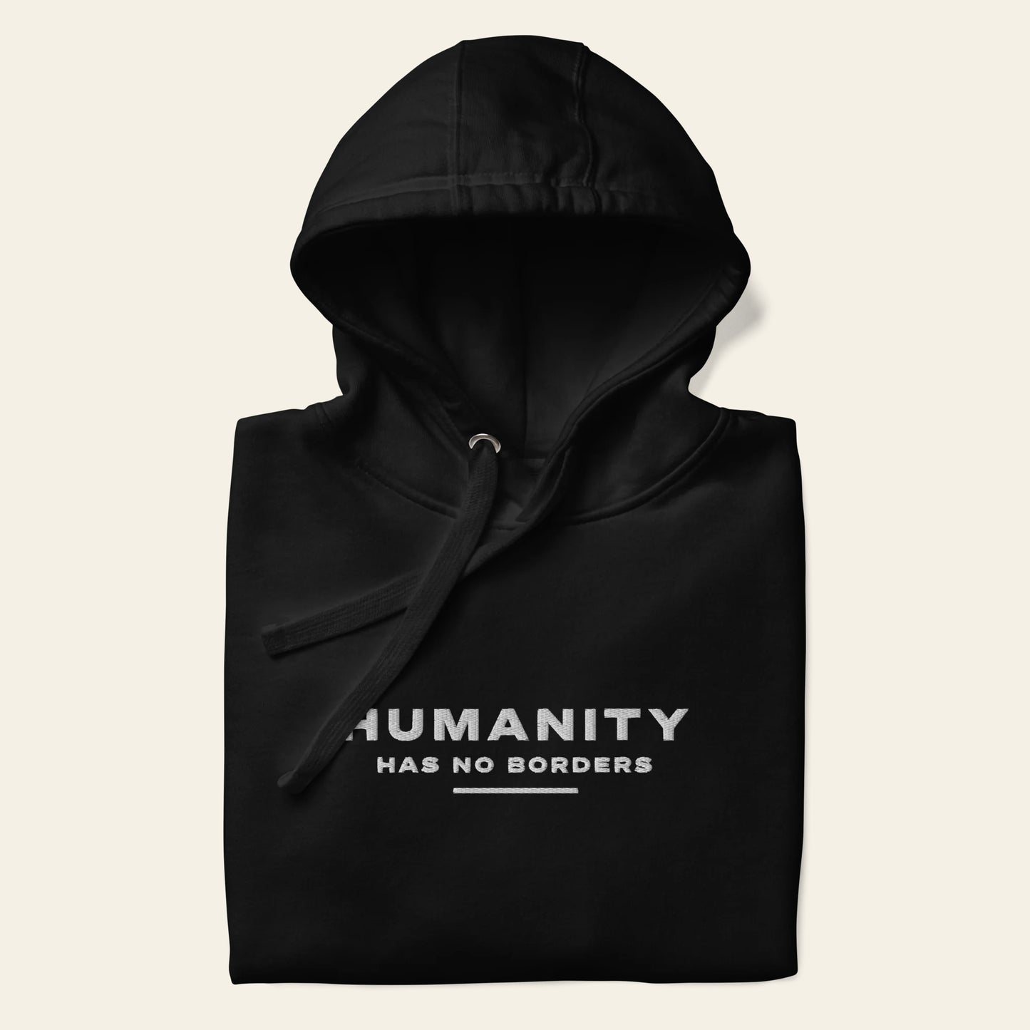 Humanity No Borders Embroidered Hoodie (Unisex)