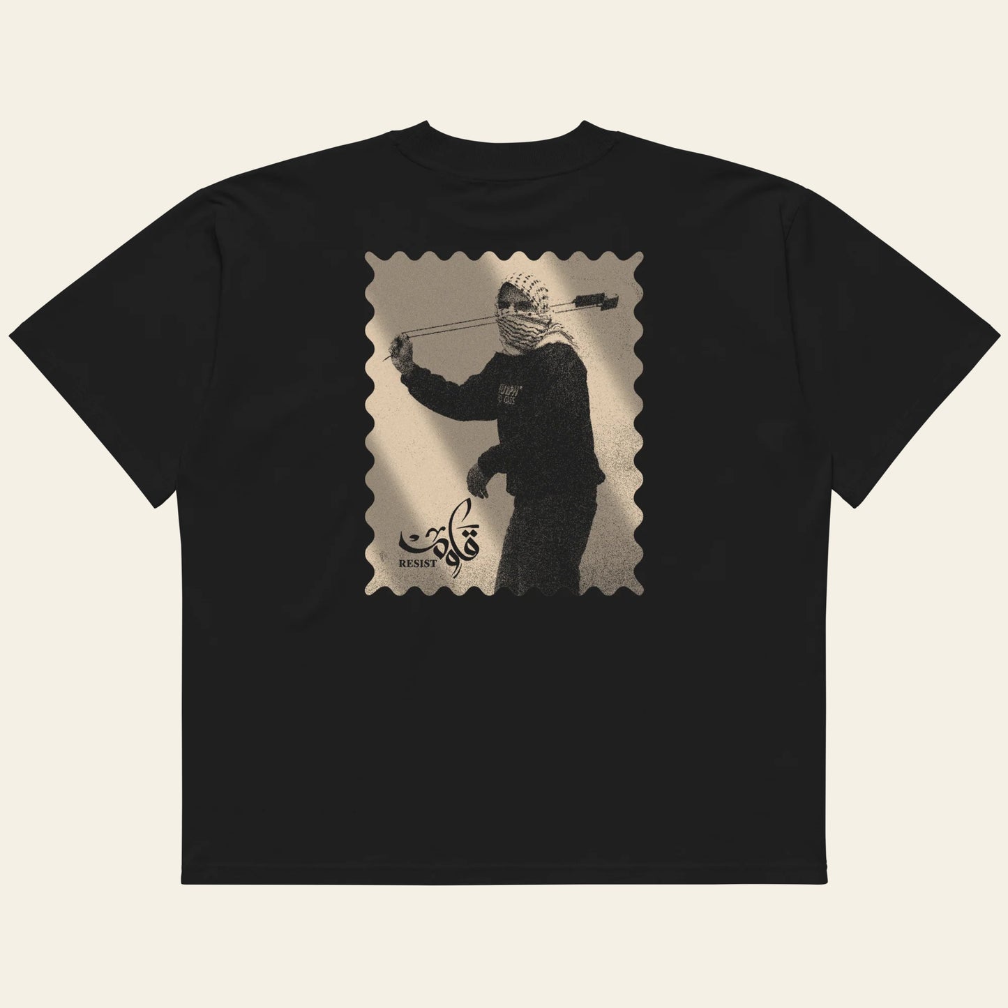 Resist Unisex organic oversized high neck t-shirt