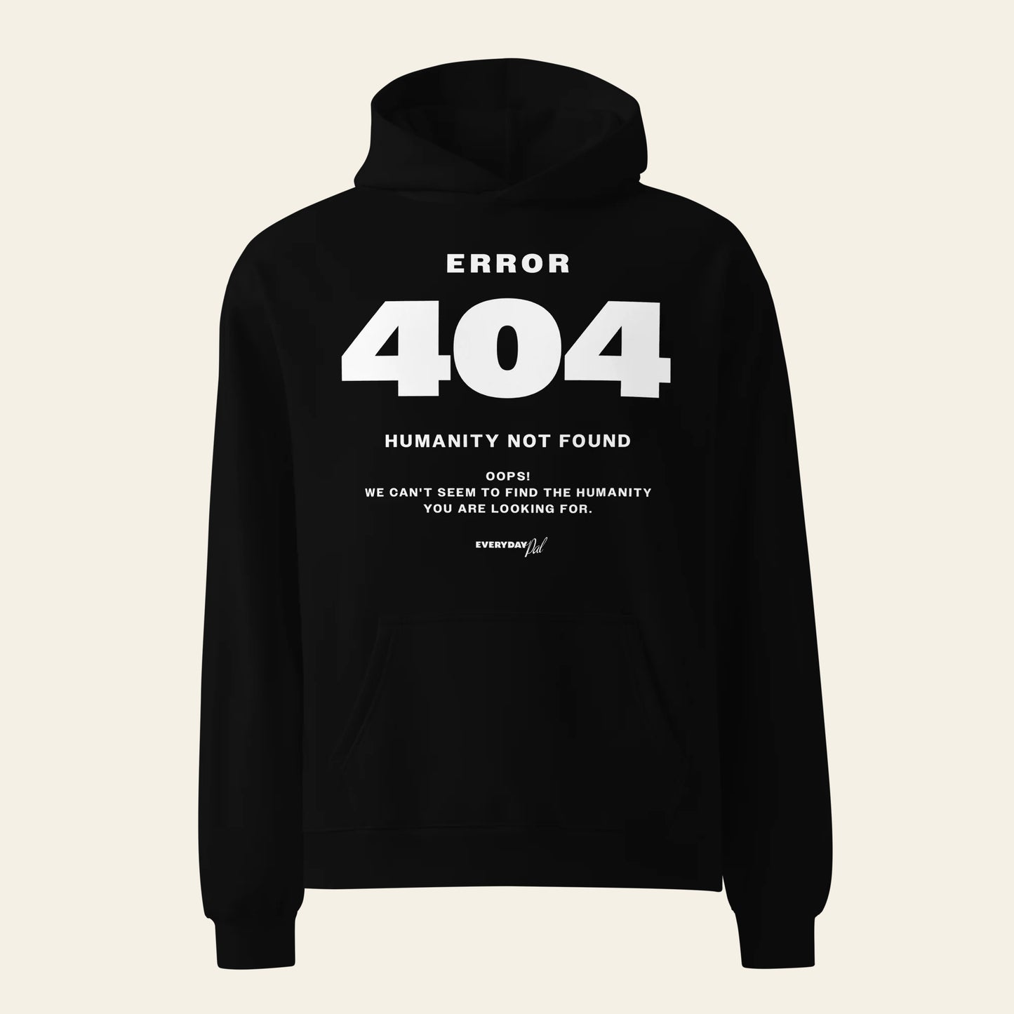 Error 404 oversized hoodie (Unisex)