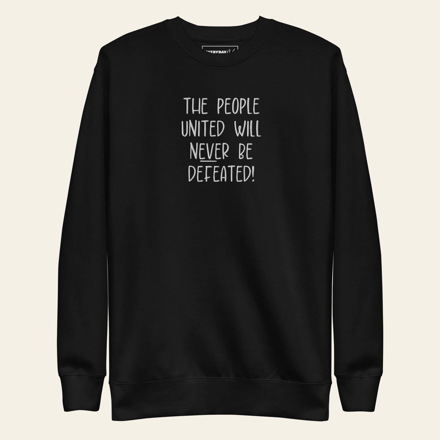 People United Embroidered Sweatshirt (Unisex)