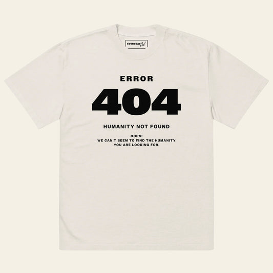 Error 404 oversized faded tee