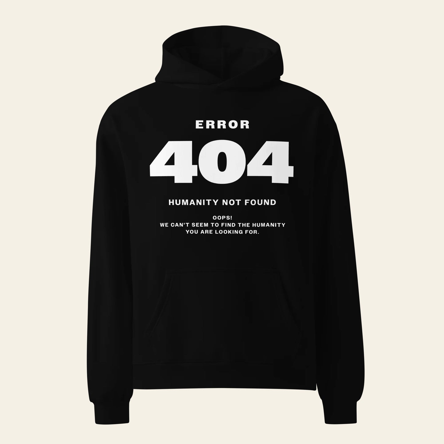 Error 404 oversized hoodie (Unisex)