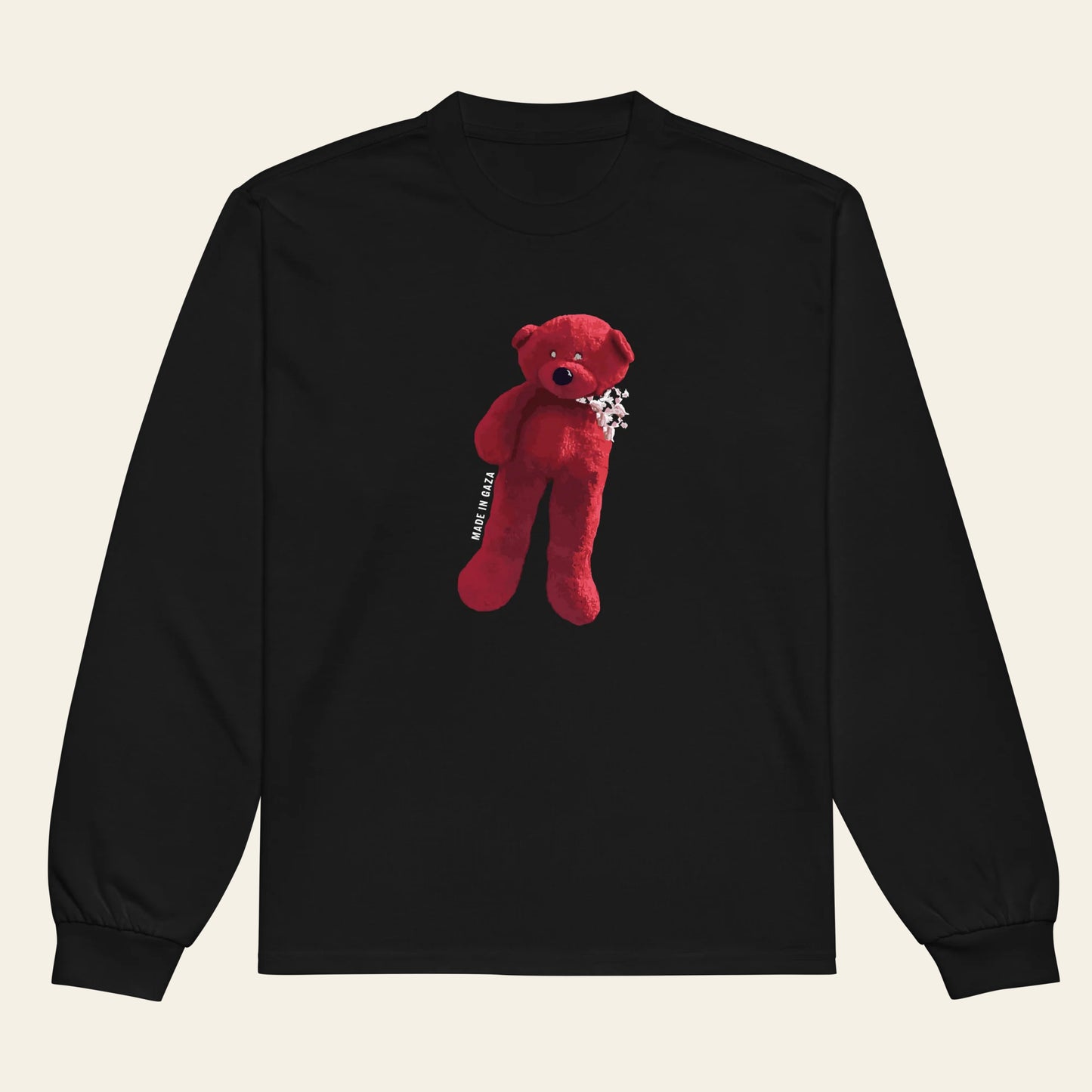 Made in Gaza Bear long sleeve shirt (Unisex)