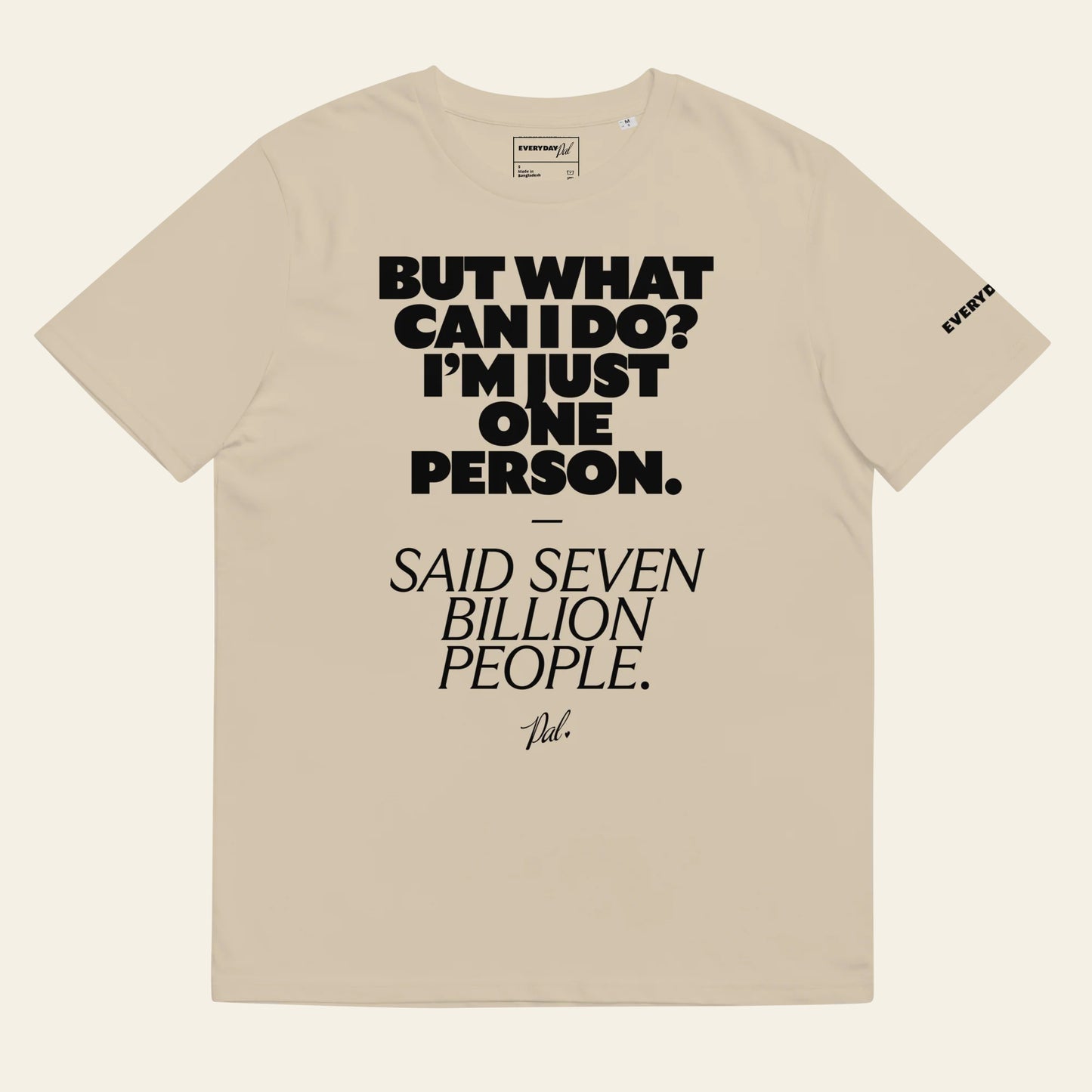 Seven Billion Unisex organic ribbed neck t-shirt