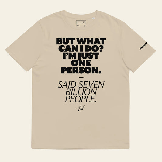 Seven Billion Unisex organic ribbed neck t-shirt