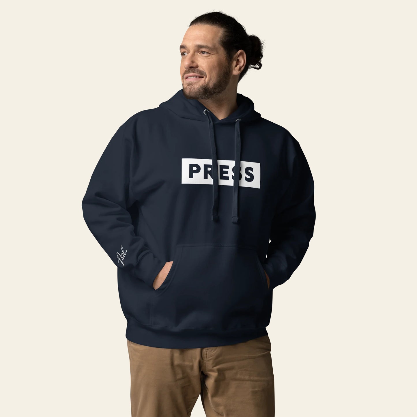 PRESS Hoodie (Navy Unisex)