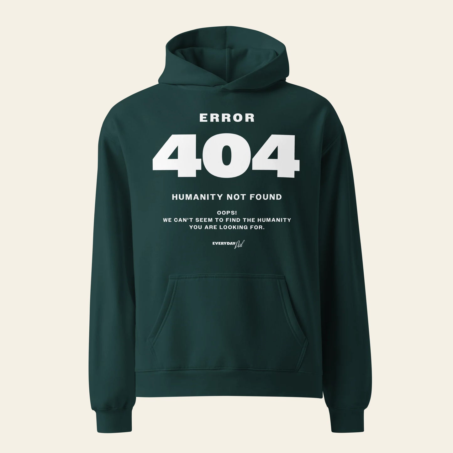 Error 404 oversized hoodie (Unisex)