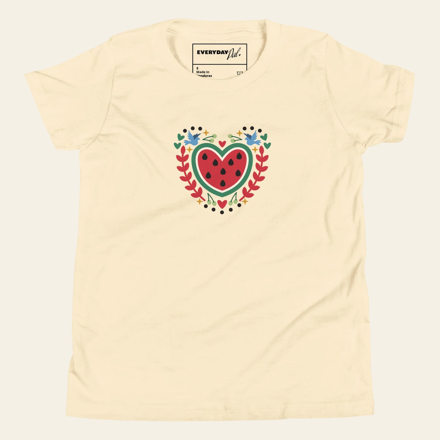 Youth Watermelon Heart T-Shirt (Short Sleeve)