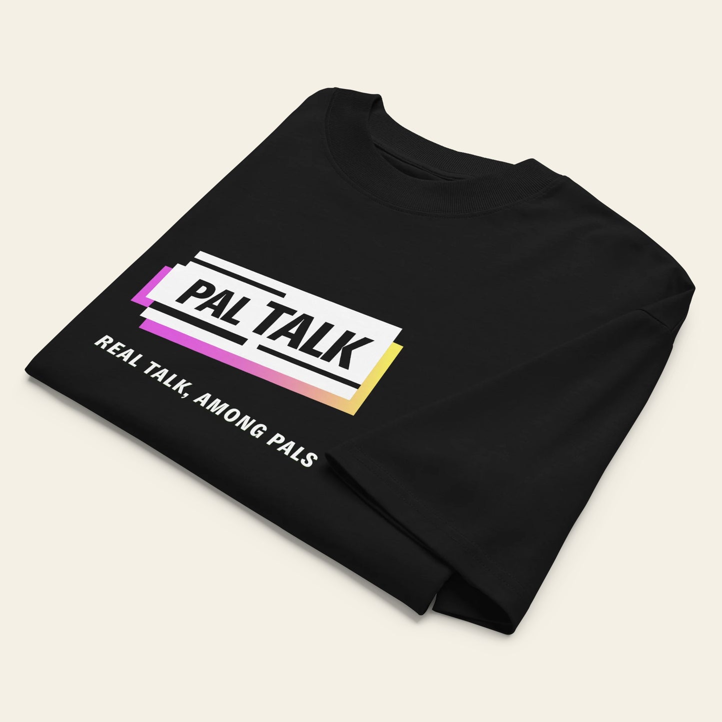 PalTalk Unisex organic oversized high neck t-shirt