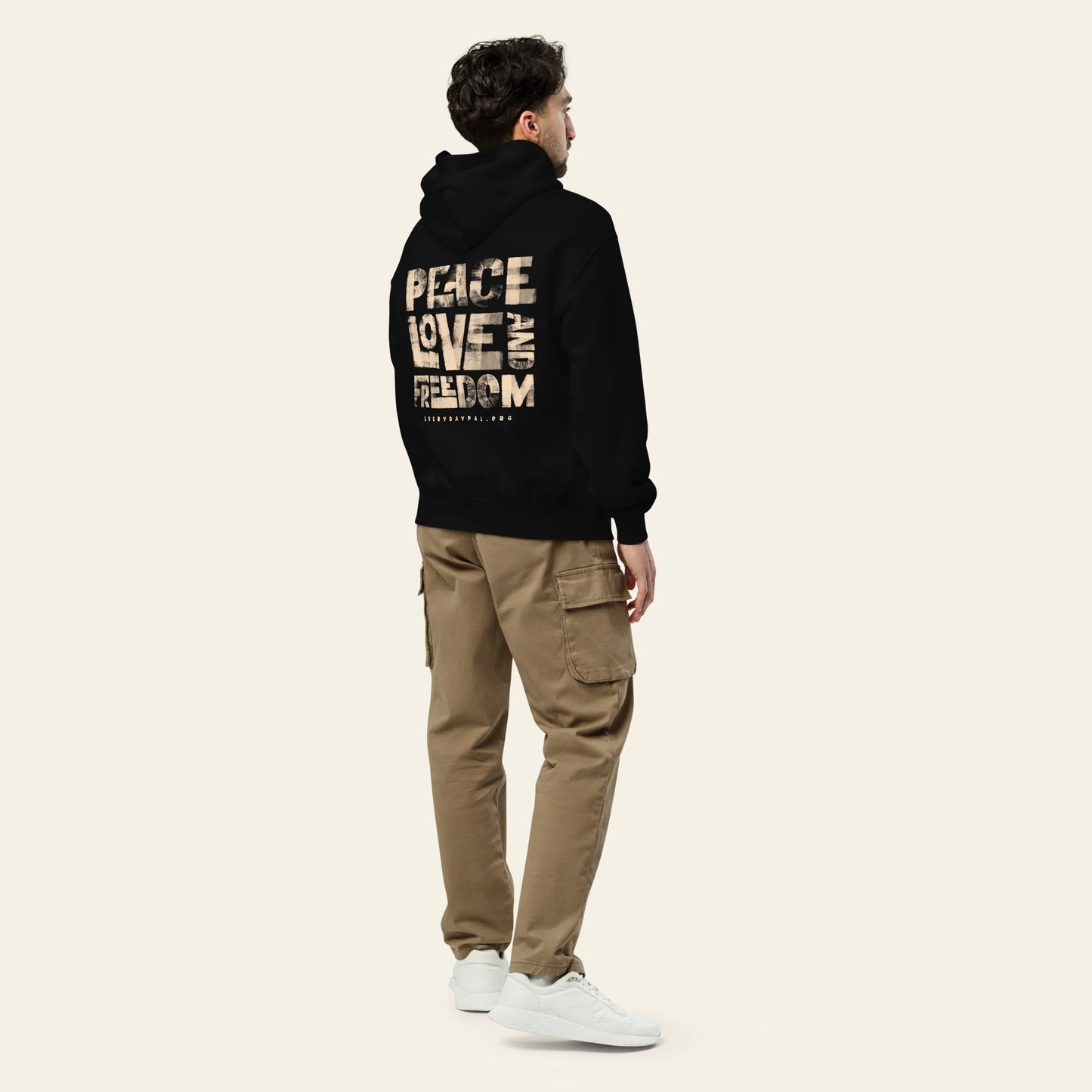 Peace Love & Freedom Oversized Hoodie