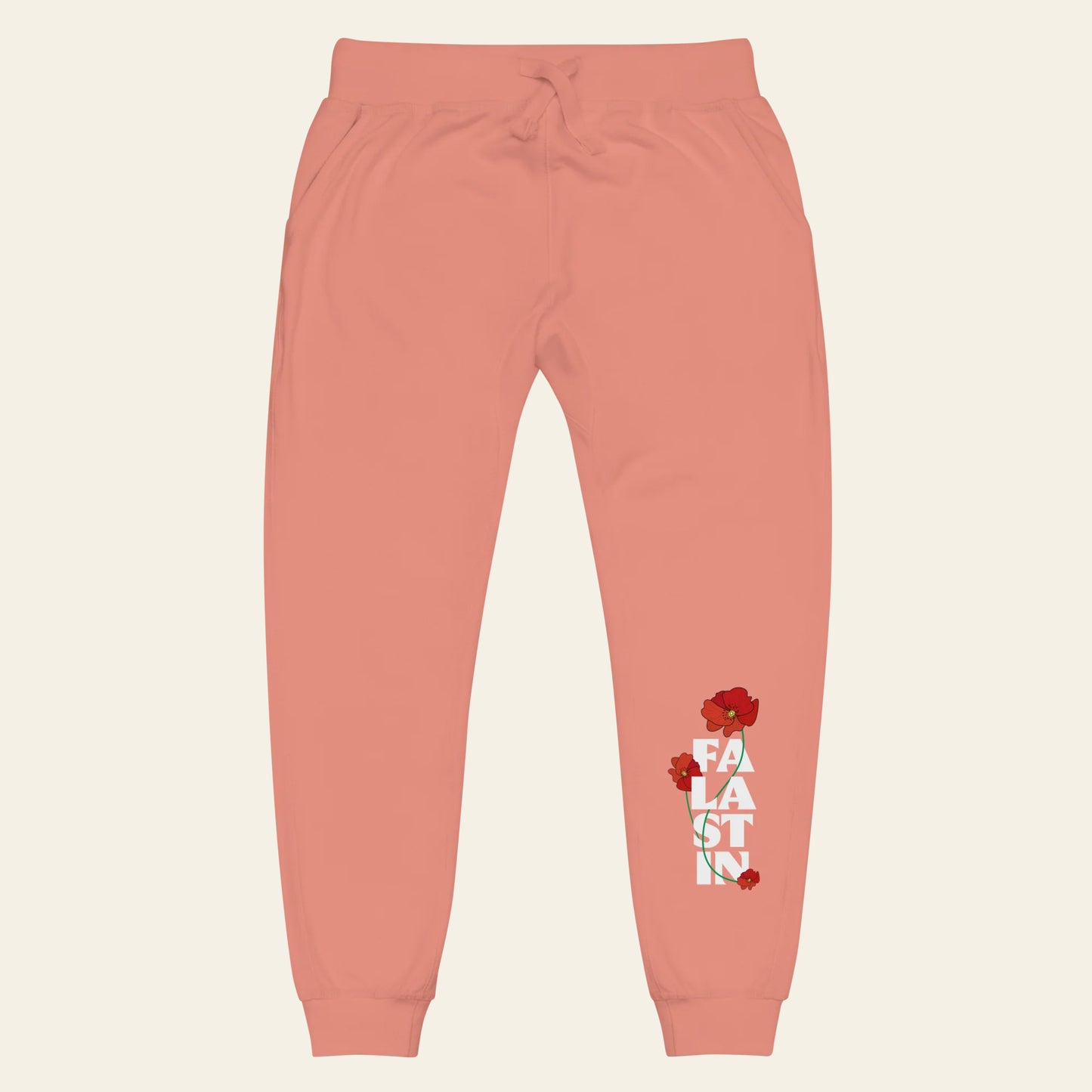 Falastin Poppy fleece sweatpants (Unisex)