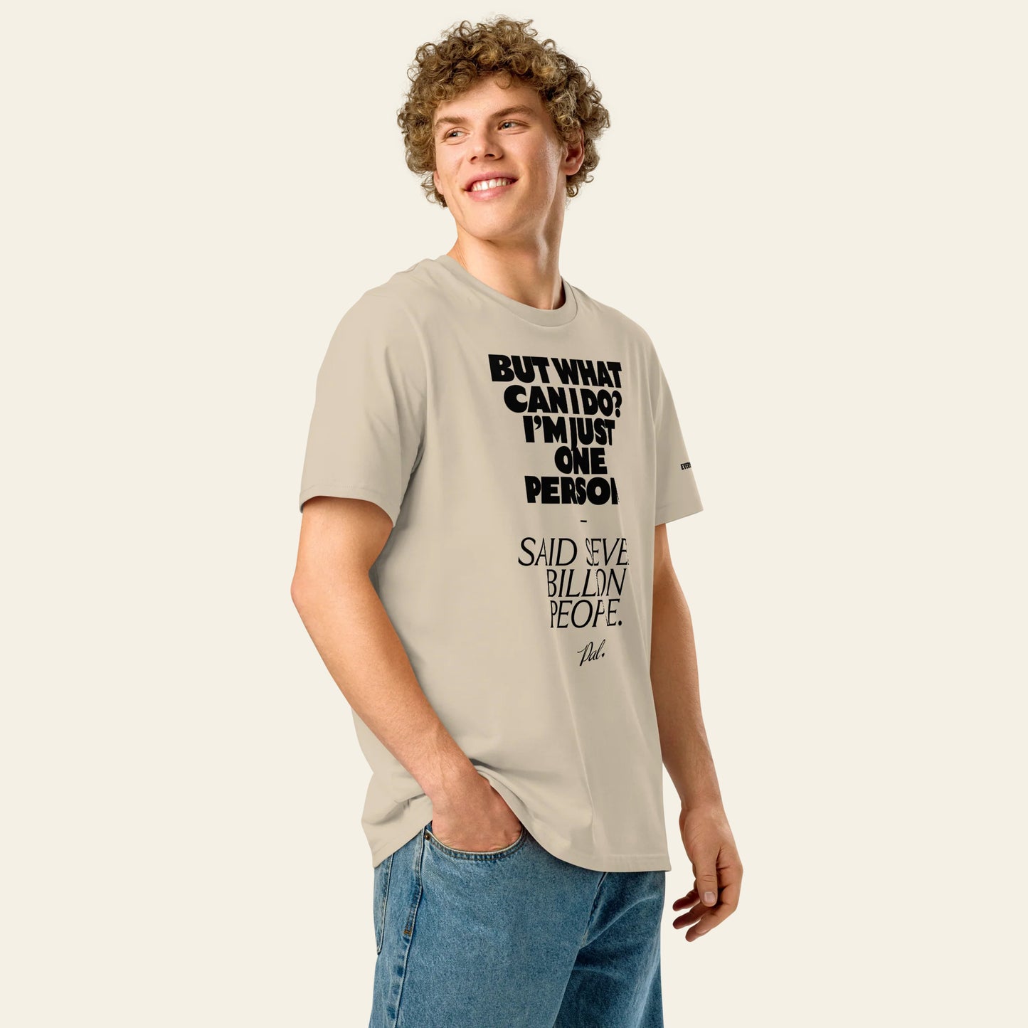 Seven Billion Unisex organic ribbed neck t-shirt