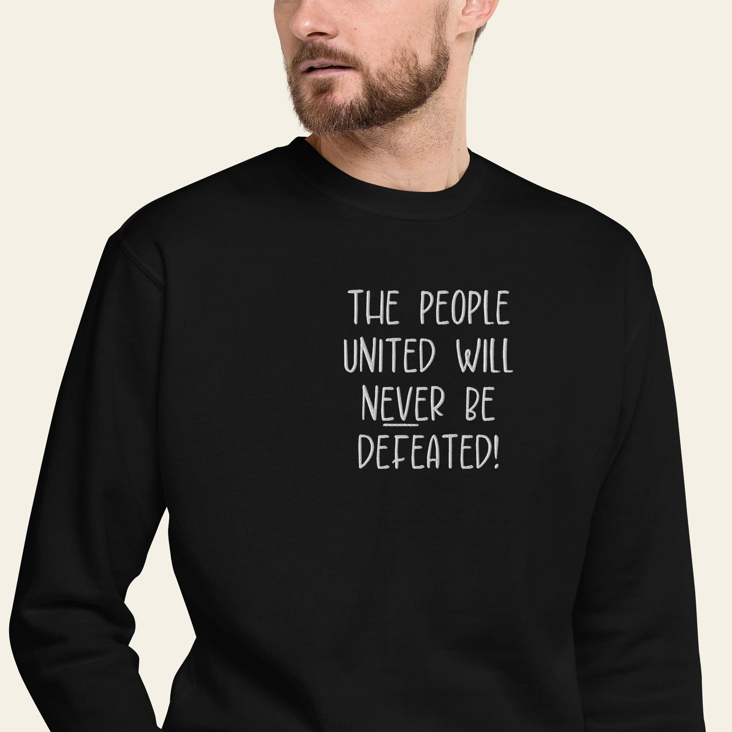 People United Embroidered Sweatshirt (Unisex)