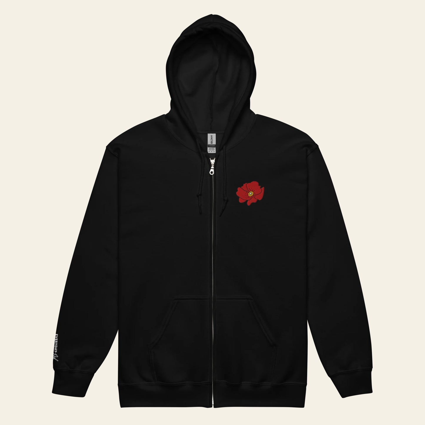 Falastin Poppy Zip Hoodie (Unisex)