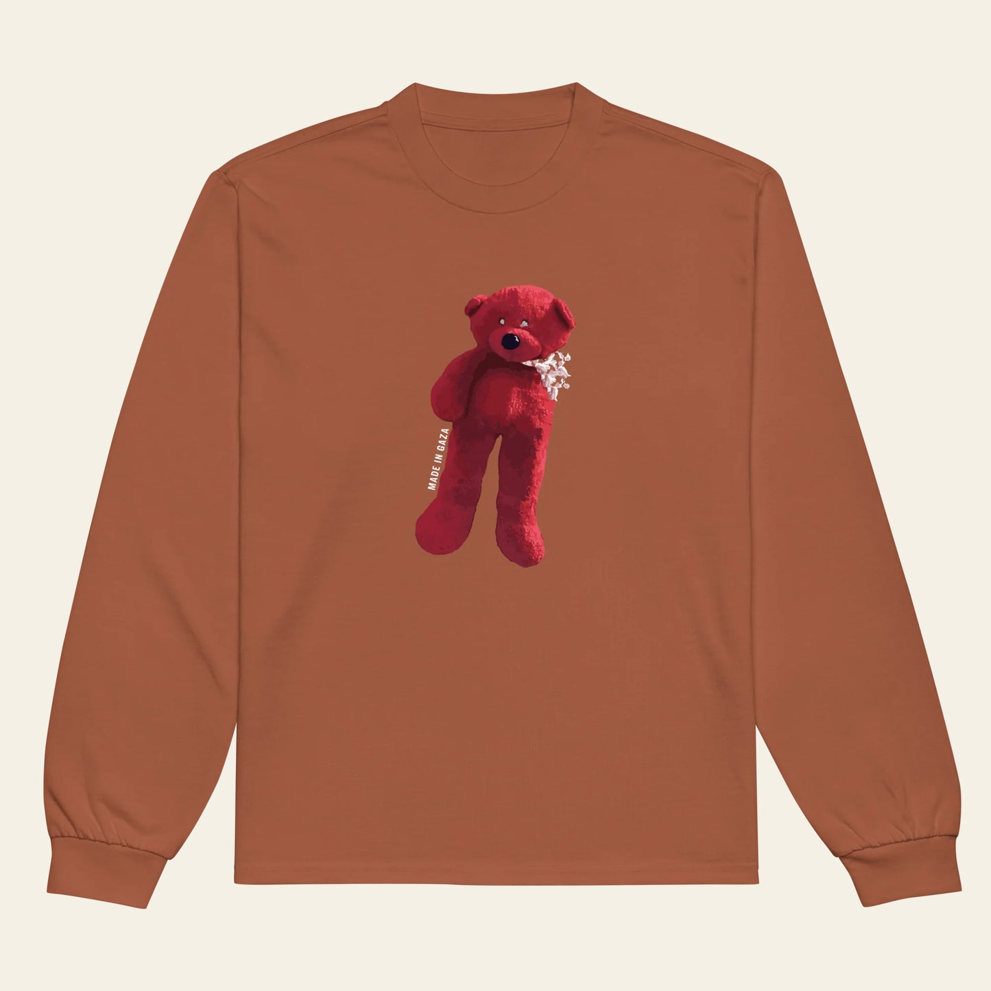 Made in Gaza Bear long sleeve shirt (Unisex)