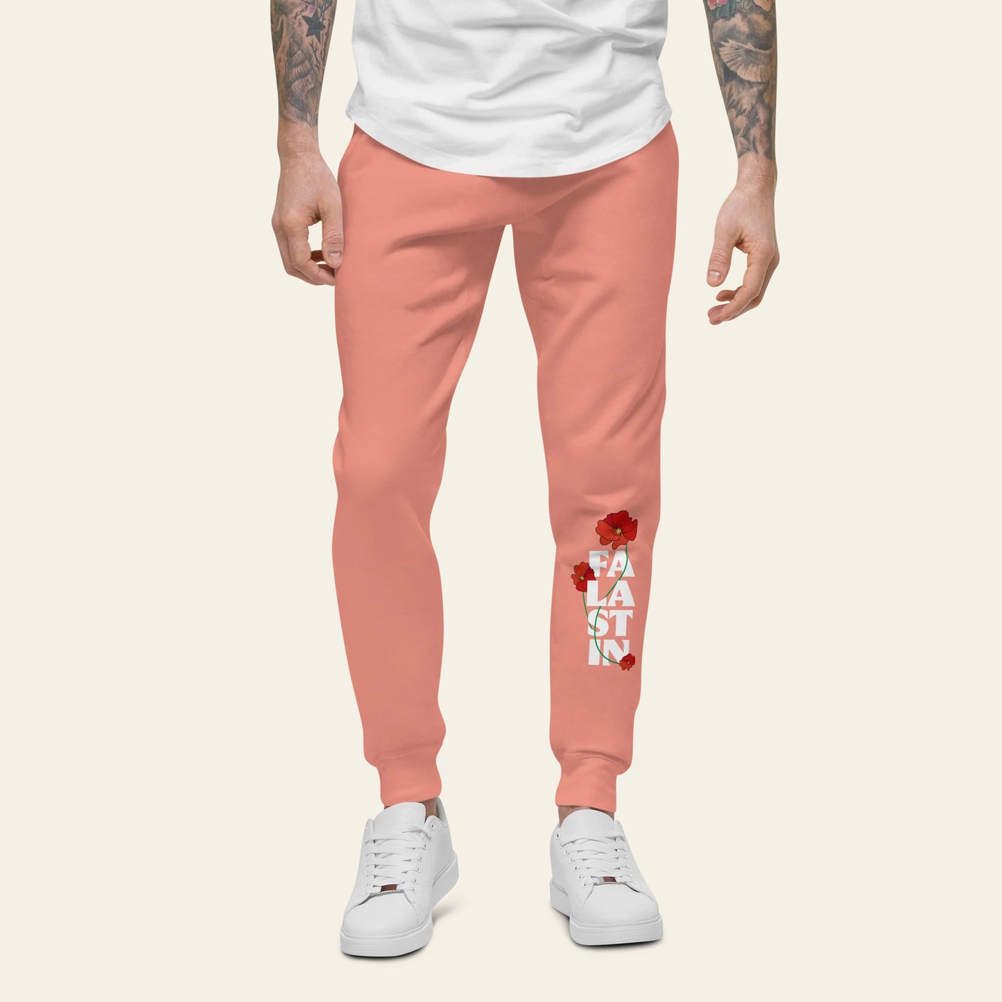 Falastin Poppy fleece sweatpants (Unisex)