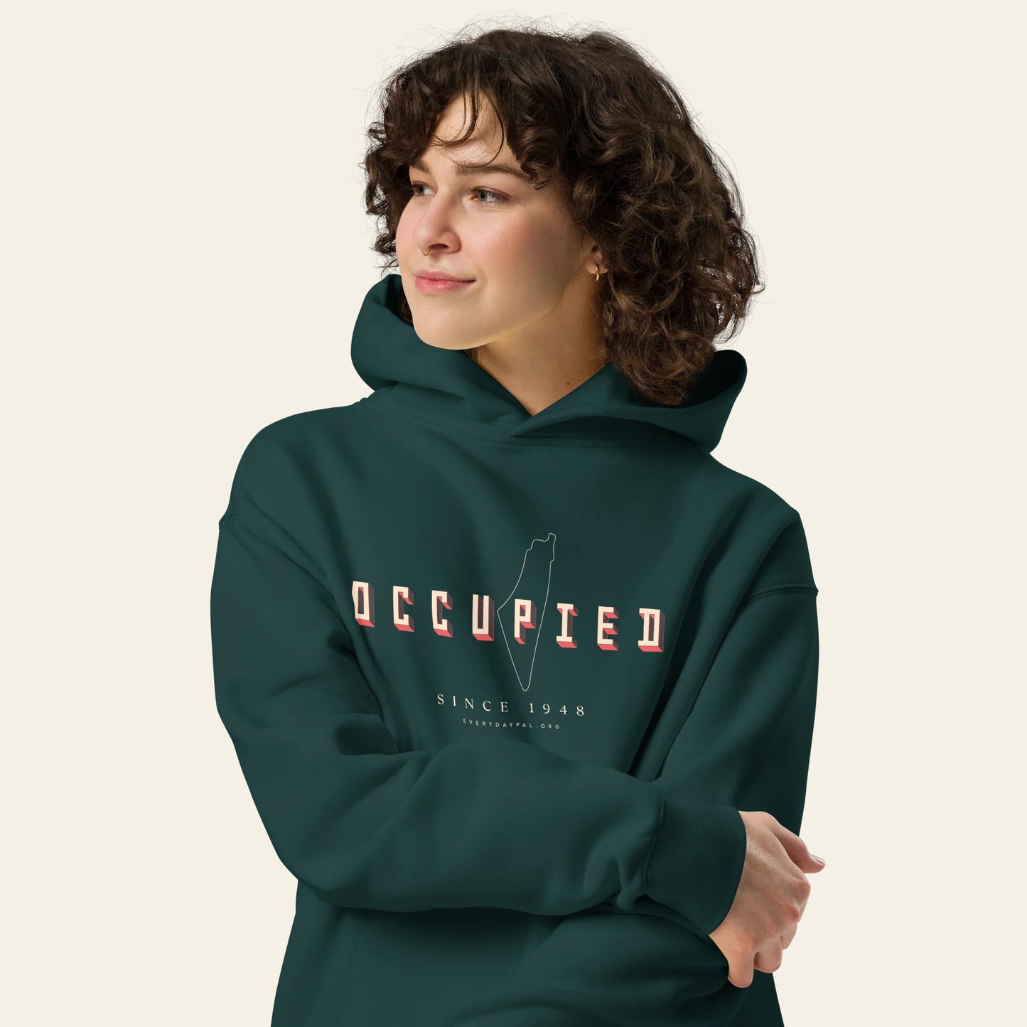 Occupied oversized hoodie (Unisex)