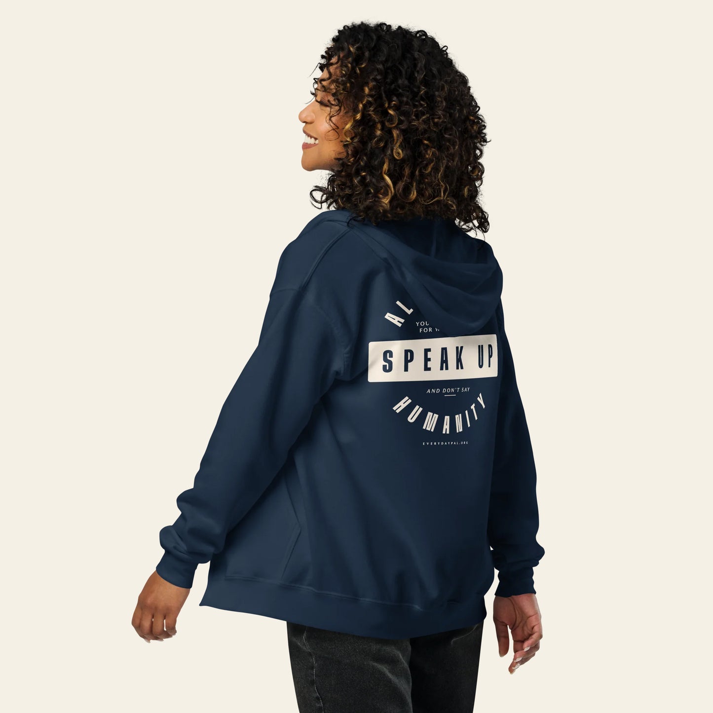 Speak Up Zip Hoodie (Unisex)