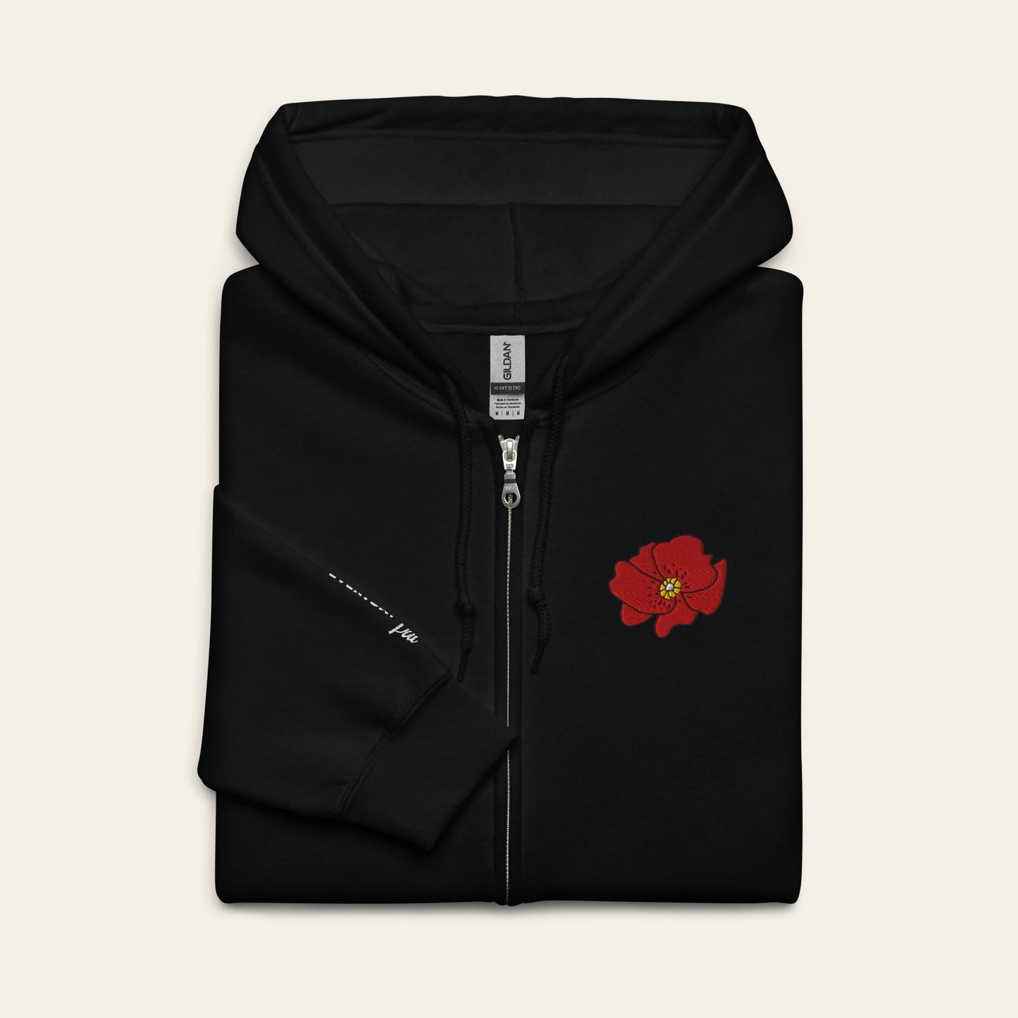 Falastin Poppy Zip Hoodie (Unisex)