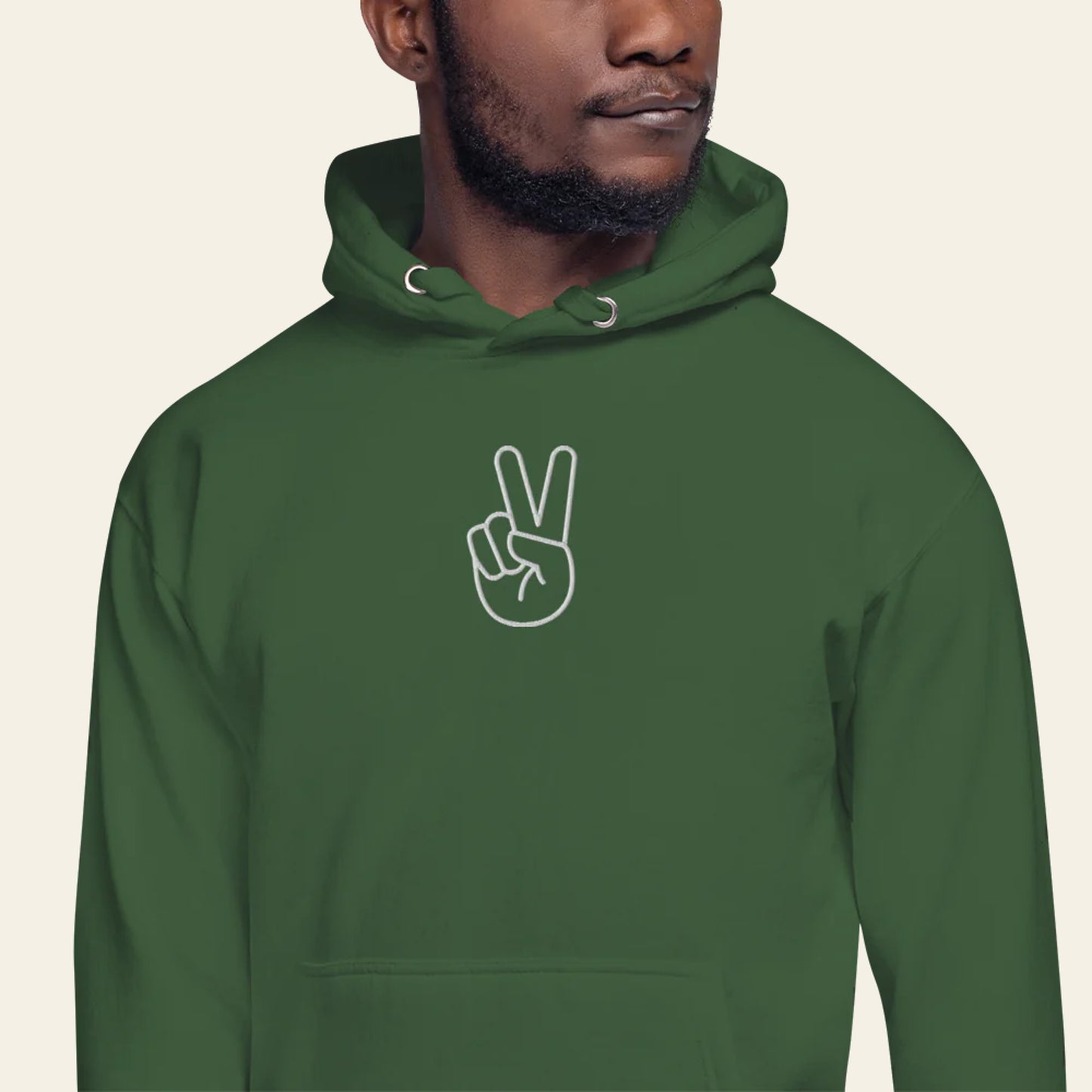 Peace Embroidered Hoodie (Unisex)