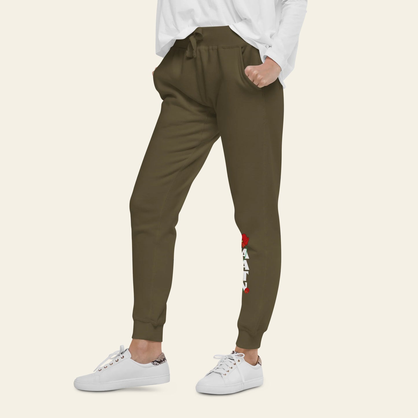 Falastin Poppy fleece sweatpants (Unisex)